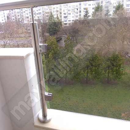 Колонка Ø42,4*2мм. - 100 см. за стъкло.  8