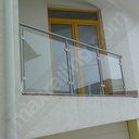 Колонка Ø42,4*2мм. - 100 см. за стъкло.  6