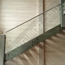 Стъклени парапети с кръгли дистанционери 2