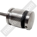 Стъклени парапети с кръгли дистанционери 10