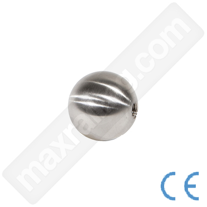 [MR.4500.030] Топка Ø30 с отвор М6. Неръждаема стомана AISI 304. Сатенирана.